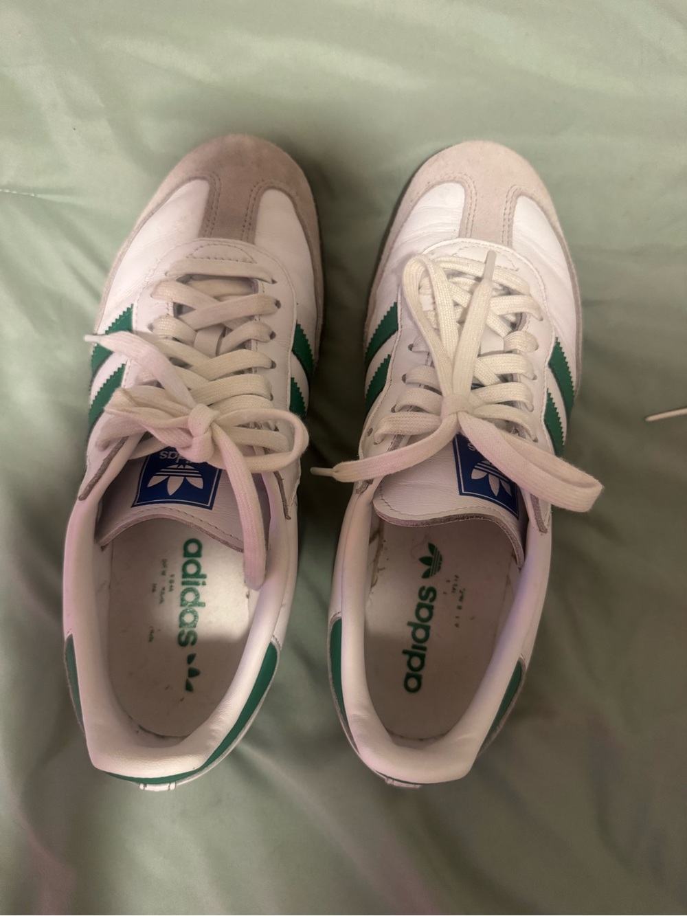 Adidas Samba Core White & Green women’s Sneaker - Picture 3 of 3